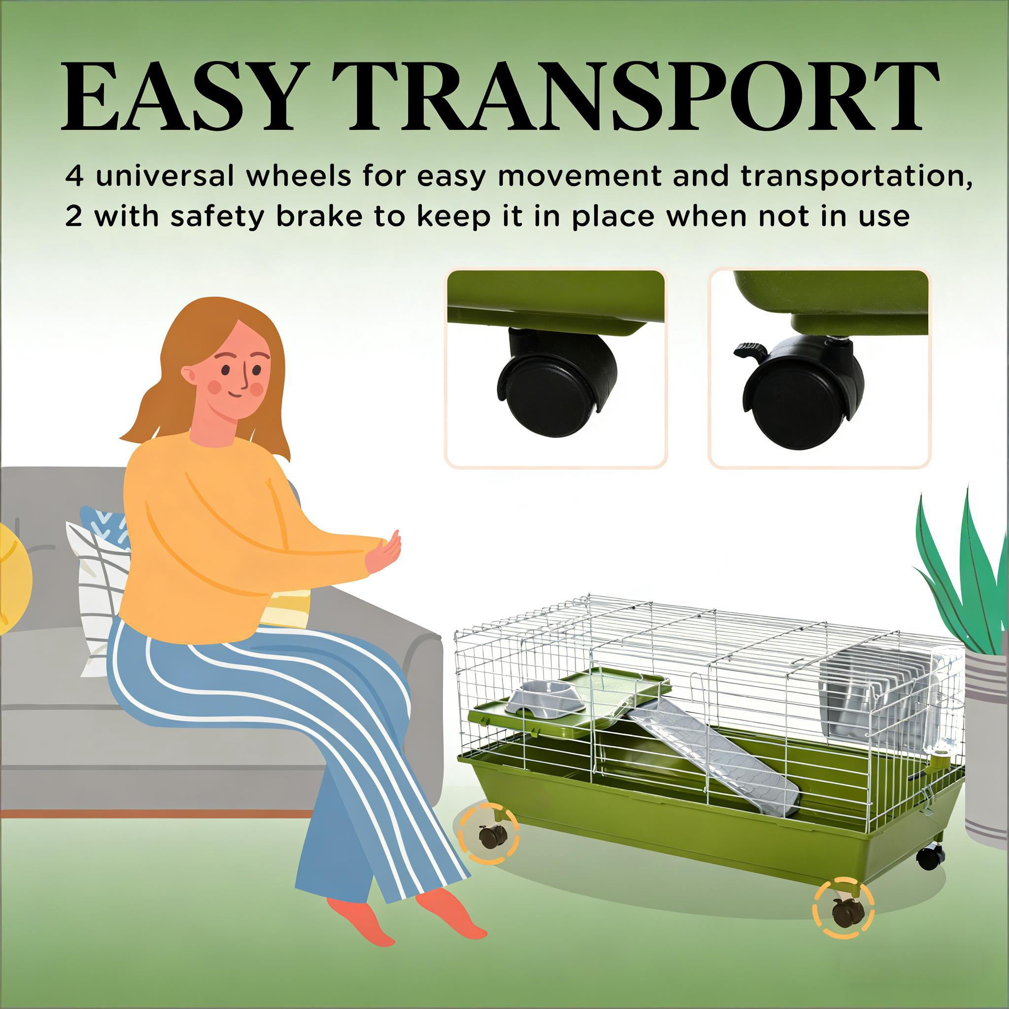 Spacious Animal Cage, Pet Play House Small Animal Cage
