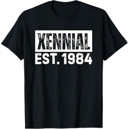Xennial Est 1984 Birthday Vintage Retro T-Shirt