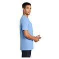 thumbnail image 3 of Port & Company Men's Essential Cotton T-Shirt with Pocket Light Blue Small, 3 of 6