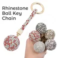 thumbnail image 2 of Rhinestone Ball Alloy Claw Keychain Cute Car Keychain Bag Purse Decor Pendant, 2 of 4