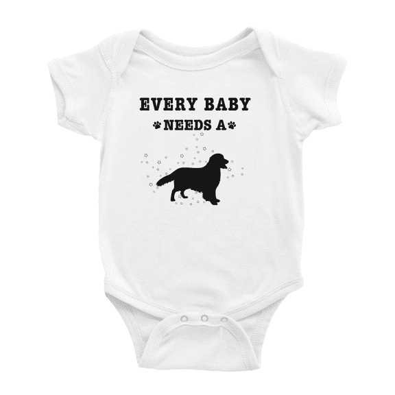 Every Baby Needs A Golden Retriever Dog Cute Baby Romper For Boy Girl 0-3 Months