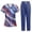01-Blue, variant on 1776-2026 250th Anniversary USA 4th of July Women’s 2-Piece Scrub Set, V-Neck Short Sleeve Top & Pants, Soft Medical Uniform with Pockets for Nurses 01-Royal Blue L
