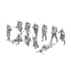 thumbnail image 4 of 11 figuras en miniatura, figuras de personas en miniatura, accesorios para casa de muñecas sin pintar 3 cm, 4 of 9