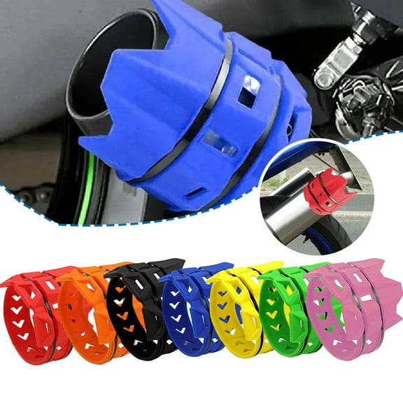 QHUDLV Exhaust Tail Pipe Protector,Anti‑Scald Guard Cover,Fits Most Motorcycles