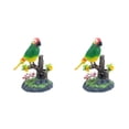 thumbnail image 2 of sweethay Figuras eléctricas de loros, portalápices, escultura, periquito, juguetes de reproducción de escritorio, contenedor de lápices para Tipo 2 2piezas, 2 of 6