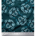 thumbnail image 1 of Soimoi Poly Georgette Fabric Artistic Floral Ethnic Print Fabric by Yard 42 Inch Wide, 1 of 3