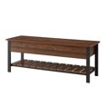 thumbnail image 3 of Modern Farmhouse Storage Bench with Hidden Storage - Dark Walnut, 3 of 8