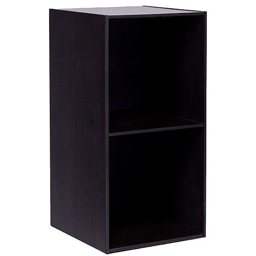 Furinno 11013EX Hidup Tropika Eco Modular Open Cube Tall Storage with Shelf, Espresso