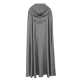 thumbnail image 6 of Hvyesh Mens Vintage Gothic Robe Medieval Hooded Cape Trendy Renaissance Medium Length Cloak, 6 of 7