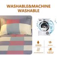thumbnail image 6 of All Season Bedding Set 3PCS - Soft Microfiber Comforter & Pillowcases, Breathable Shrinkage & Fade Resistant, Classic Checkered Quilting, Twin/Full Size, Easy Care Machine Wash, 6 of 9