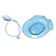 thumbnail image 2 of Baño de asiento para inodoro, amplia zona de asientos, versátil, sobre el lavabo del inodoro. Azul con Flusher, 2 of 9