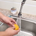 thumbnail image 2 of Cateissary Kitchen Sink Countertop Aerator Sprayer Water-saving Degrees Rotatable Household Nozzle Water 360 Toilet ABS Head Juegos de accesorios de baño Negro, 2 of 6