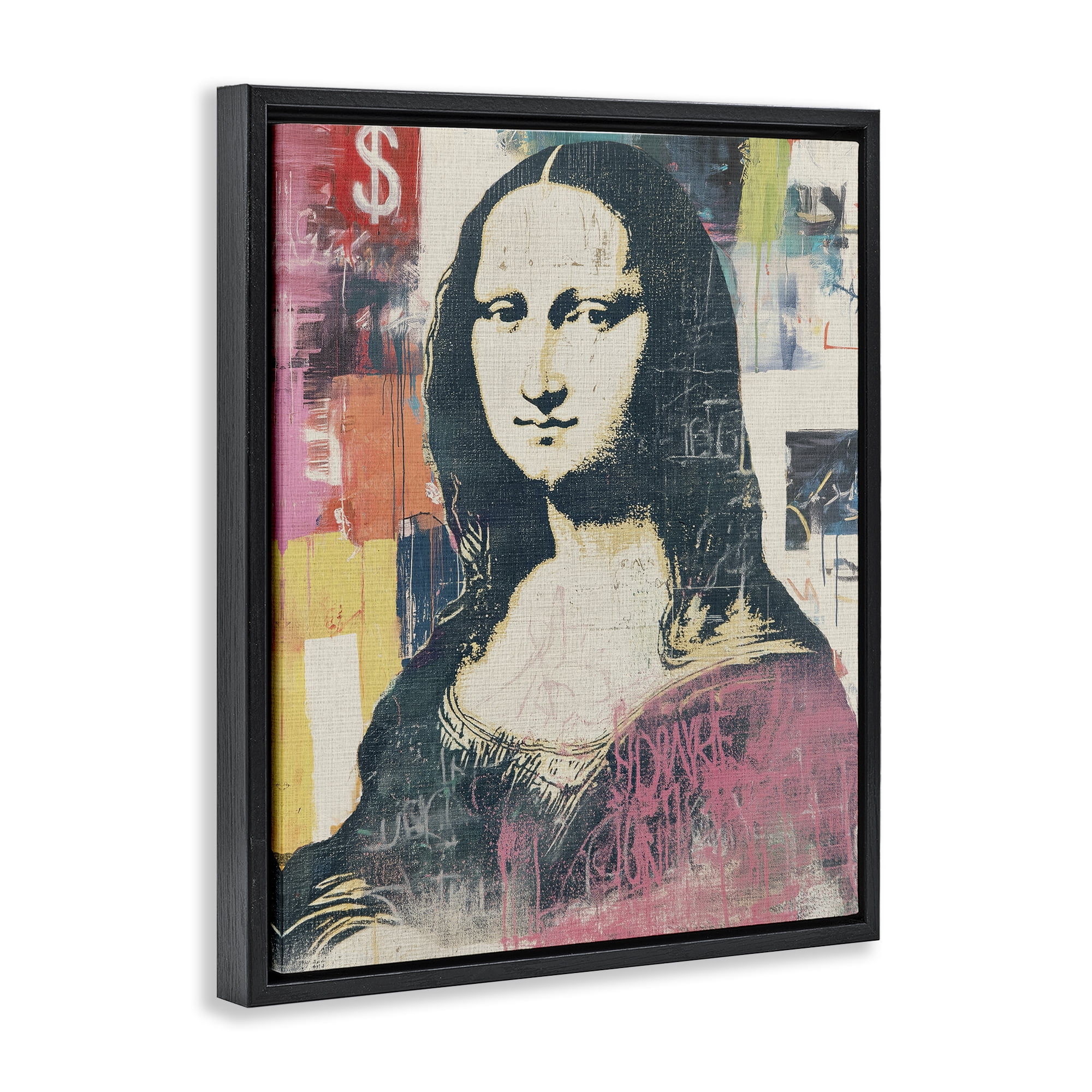 Stupell Industries Urban Renaissance Portrait Black Framed Floater Canvas Wall Art, design by Svetlana Aleynikova