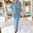 thumbnail image 2 of Prolriy Robes Chandail pour Femmes 2025 Tendance Automne et Hiver Mode Chandail Robe en Laine à Manches Longues Robe Chandail pour Femmes Bleu2 TTTG, 2 of 3
