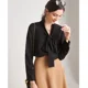 thumbnail image 3 of Nueva camisa coreana para mujer, camisa de manga larga con cuello de lazo, de seda auténtica morera pesada, blusas blancas, camisas elegantes de seda de alta calidad, 3 of 4