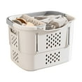 thumbnail image 2 of Hovmgk Folding Dirty Clothes Basket, Multi-layer Storage Bin with Handle, ABS Laundry Organizer for Clothes, Toys, and Home Use, Large Capacity for Bedroom, Bathroom, and Storage, Gray, 2 of 7
