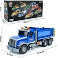 thumbnail image 3 of Toddler Truck Toys for Boys Age 3-6, Dump Truck with Lights and Sounds for Kids Boy Christmas Birthday Gift, 3 of 8