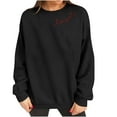 thumbnail image 5 of Valentine's Day Couple Sweatshirt Gift - Love Heart Printed Crewneck Pullover for Women, Casual Long Sleeve Loose Fit Top, 2026 Romantic Comfy Matching Wear, 5 of 8