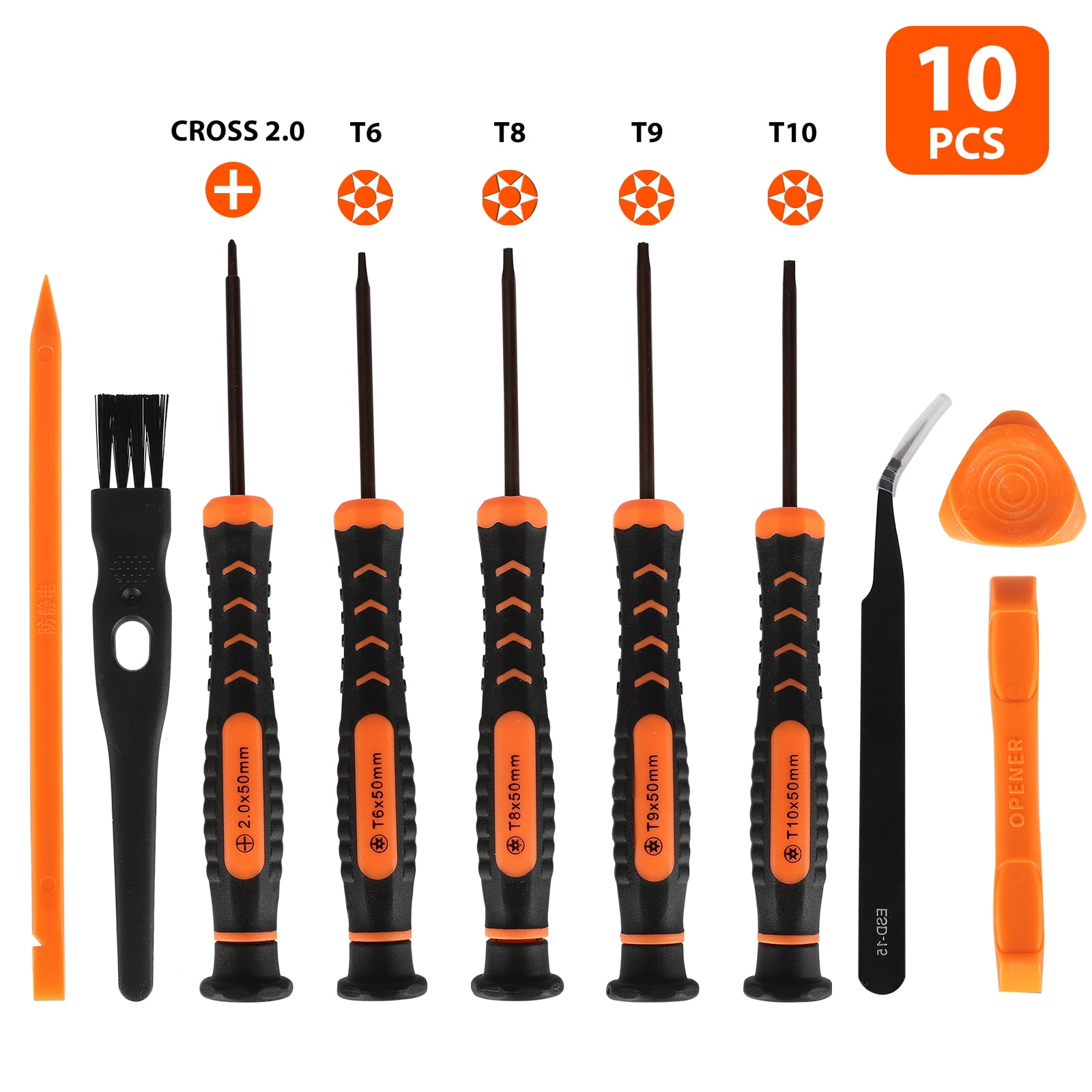 Vastar Repair Tool Kit for Xbox One Xbox 360 PS3 PS4 PS5 Controller, 12 in 1 T6 T8 T10 Xbox One Screwdriver Set, with Cross Screwdriver 1.5, Safe Pry Tools, Cleaning Brush & Cloth in EVA Bag Vastar Repair Tool Kit for Xbox One Xbox 360 PS3 PS4 PS5 Controller, 12 in 1 T6 T8 T10 Xbox One Screwdriver Set, with Cross Screwdriver 1.5, Safe Pry Tools, Cleaning Brush & Cloth in EVA Bag