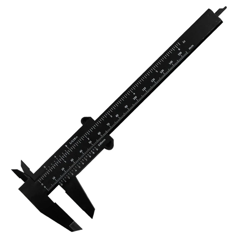 0-150mm Vernier Calipers Double Rule Scale Plastic Ruler For Jewelry Measurement School Student Measuring Tools Hand Tool