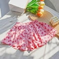 thumbnail image 2 of Zwiiyzr Girls Shorts Casual Bermuda Spring Summer Floral Printed Short Pants Summer Ruffle Beach Shorts with Pockets Size 3-9 Pink, 2 of 4