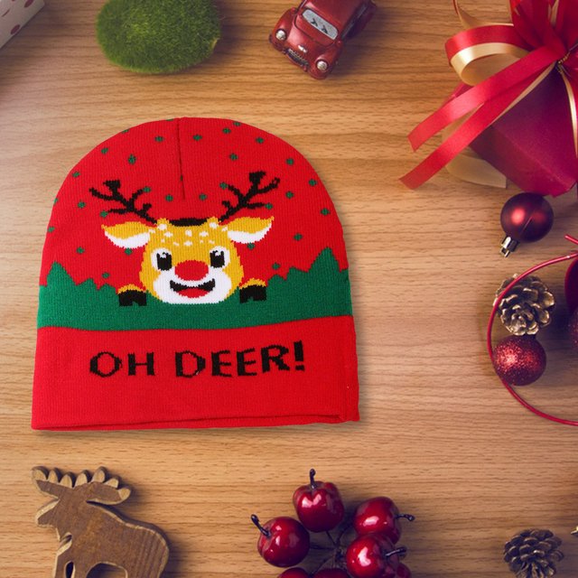 Puntoco Nuevo gorro de punto navideño para el frío, cálido, nuevo, suministro directo del fabricante, gorro de punto para hombres y mujeres, gorro de punto para niños