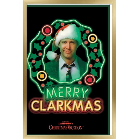 National Lampoon's Christmas Vacation - Clark Wall Poster, 22.375" x 34", Framed