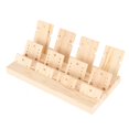 thumbnail image 3 of Soporte de joyería, aretes de madera, bandeja de exhibición de pendientes, tablero de exhibición de pendientes, acabado de lujo, 3 of 8