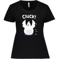 thumbnail image 3 of Inktastic Chicken Barnyard Farm Cluck Women's Plus Size T-Shirt, 3 of 5