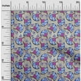 thumbnail image 2 of oneOone Silk Tabby Medium Blue Fabric Asian Chinese Sewing Craft Projects Fabric Prints By Yard 42 Inch Wide, 2 of 4