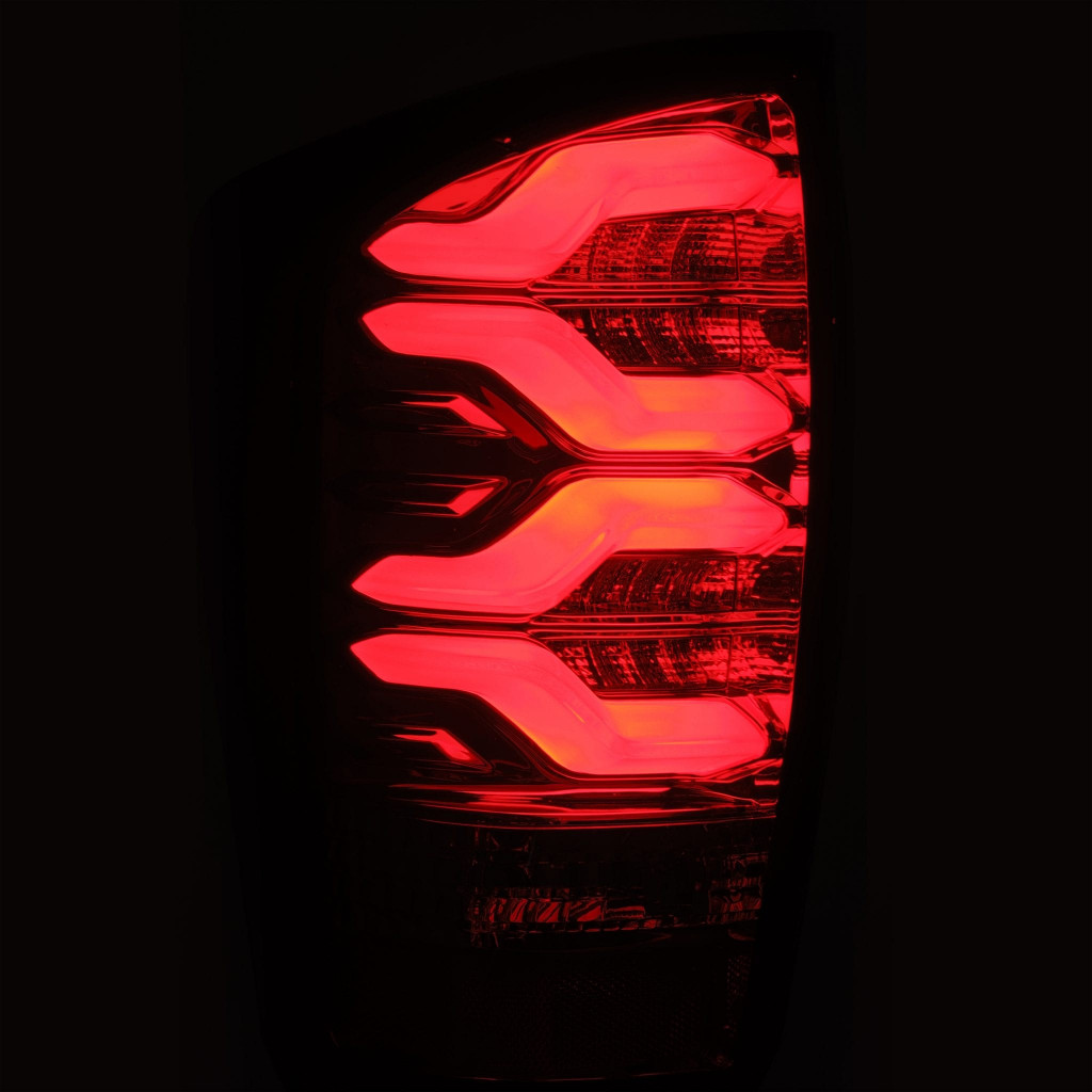 AlphaRex For Toyota Tacoma 2016-2020 LED Tail Lights PRO-Series | Jet Black | 680010