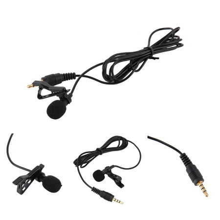Professional Grade Lavalier Lapel Microphone ­ Omnidirectional Mic with Easy Clip On System ­ Perfect for Recording Youtube / Interview / Video Conference / Podcast / Voice Dictation /