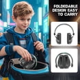 thumbnail image 6 of homicozy Noise Cancelling Headphones for Kids,Teens Ages 3-16,Cool Cyberpunk Ear Hearing Protection,SNR 25dBSound Proof Safety Earmuffs for Concerts,Monster Trucks,Sensitive Ears(Black), 6 of 8