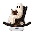thumbnail image 2 of Halloween Ghost Decorations, 360 Degree Rotating 2D Ghost Figurine with Cute Desktop Design, Halloween Tabletop Ornament for Home Office Classroom Party Decor Spooky Holiday Display, 2 of 9