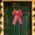 thumbnail image 6 of Large Christmas snowflake Bows Ornaments, Sparkly Star‑Speckled Bow Decor forXmas Tree, Wreath, Gift Wrapping, Holiday Home Hanging Decorations, 6 of 7