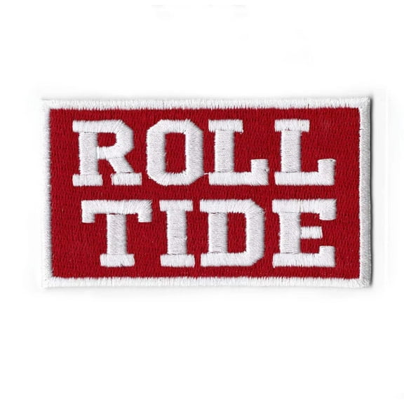 Alabama State 'Roll Tide' Patch College Sports Logo Embroidered Iron On