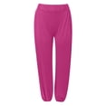 thumbnail image 4 of FYEGRE High Slit Harem Pants Women Hippie Harem Pants Trousers Women's Versatile Casual Pants with Slit Design Everyday Outfit for Spring Summer Fall Leisure Activities Red XXXL, 4 of 4