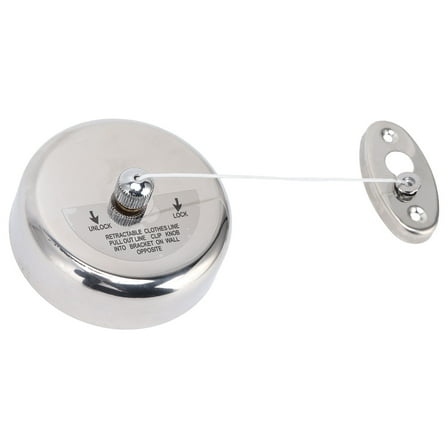 Ccdes Clothesline 304 Stainless Steel Nylon Cord Space Saving Retractable 9ft/2.8m Indoor Clothesline,Retractable Clothesline,Clothesline