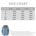 thumbnail image 2 of Jeans Shirt for Women Long Sleeve Vintage Washed Denim T Shirt Lightweight Going Out Fall Jean Top Casual Polo Shirts, 2 of 4
