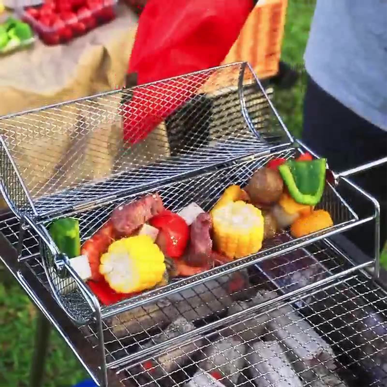 VBODN Grill Utensils with Brush, Grill Utensils for Outdoor Grill, Stainless Steel BBQ Grill Accessories, Grilling Gifts, Outdoor Barbecue Utensils Gifts for Men Dad