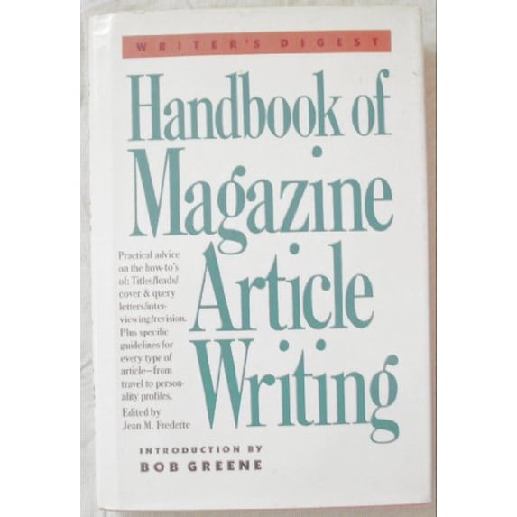 Pre-Owned Handbook of Magazine Article Writing, 9780898793284, 0898793289, Hardcover, First Edition edition