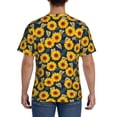 thumbnail image 2 of Rocae Sunflowers for Men's Moisture-Wicking Crew Tee - T-Shirt for Sports, Outdoor Activities, and Casual WearX-Large, 2 of 9