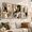 Abstract B, variant on 3d Geometric Neutral Abstract Face Framed Canvas Wall Art Set