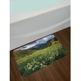 thumbnail image 2 of Meadow Bath Mat, Flowers Beneath the Rocky Hills of Colorado Outdoor Scene Landscape, Plush Bathroom Decor Mat with Non Slip Backing, 29.5" X 17.5", Multicolor, by Ambesonne, 2 of 2