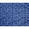 thumbnail image 4 of oneOone Polyester Lycra Blue Fabric Geometric Craft Projects Decor Fabric Printed By The Yard 56 Inch Wide, 4 of 4