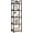 5 Tier(narrow) Dark Walnut, variant on Narrow Bookshelf, 5 Tier Bookshelves, Home Office Bookcase Shelf Storage Organizer, Free Standing Storage Shelving Unit for Bedroom, Living Room and Home Office, Dark Walnut