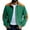 Green, variant on Men's Vintage Corduroy Baseball Jacket - Stand Collar Zip-Up Colorblock Loose-Fit, Army Green, L
