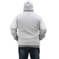 thumbnail image 2 of MEN'S QUILTED NYLON FRONT WITH AB YARN CORAL FLEECE LINED JACKET. YARN DYED TRIM, 2 of 2