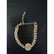 thumbnail image 3 of Pulsera/brazalete de la Virgen de Guadalupe con zirconias, cadena dorada,, oro laminado 18 kilates, 3 of 8