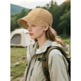 thumbnail image 4 of Deago Sun Hats for Women Wide Brim Visor UV Protection Hiking Fishing Hat Summer Beach Packable Cap (Khaki), 4 of 8